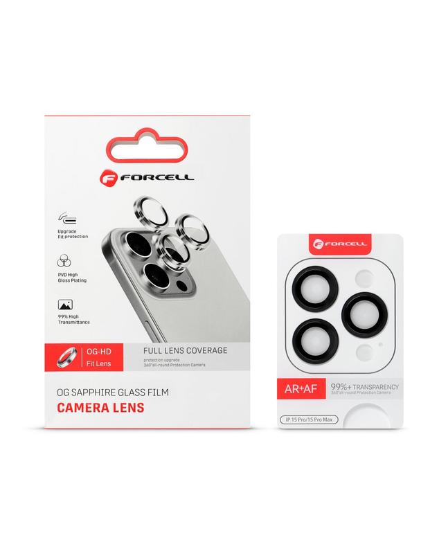 Szkło hartowane Forcell Premium do aparatu - do iPhone 14 Pro Max Transparent