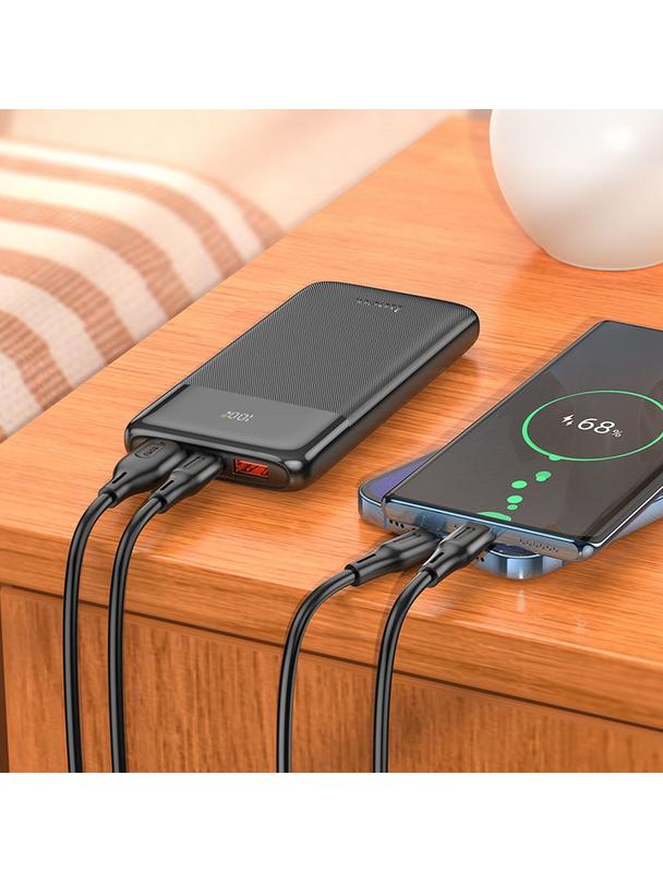 HOCO powerbank 10 000 mAh PD QC3.0 3A 22.5W J121 czarny