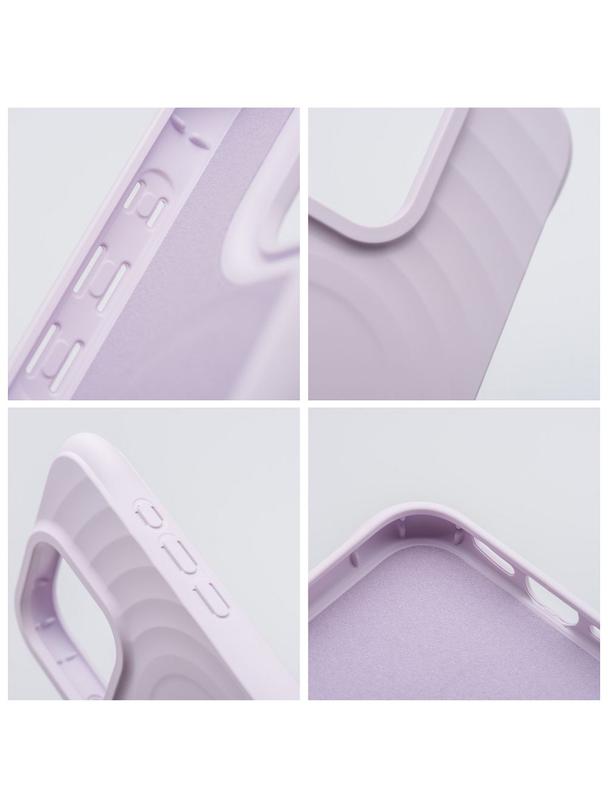 Silicone Zephyr Mag Cover kompatybilny z MagSafe do IPHONE 15 PLUS liliowy