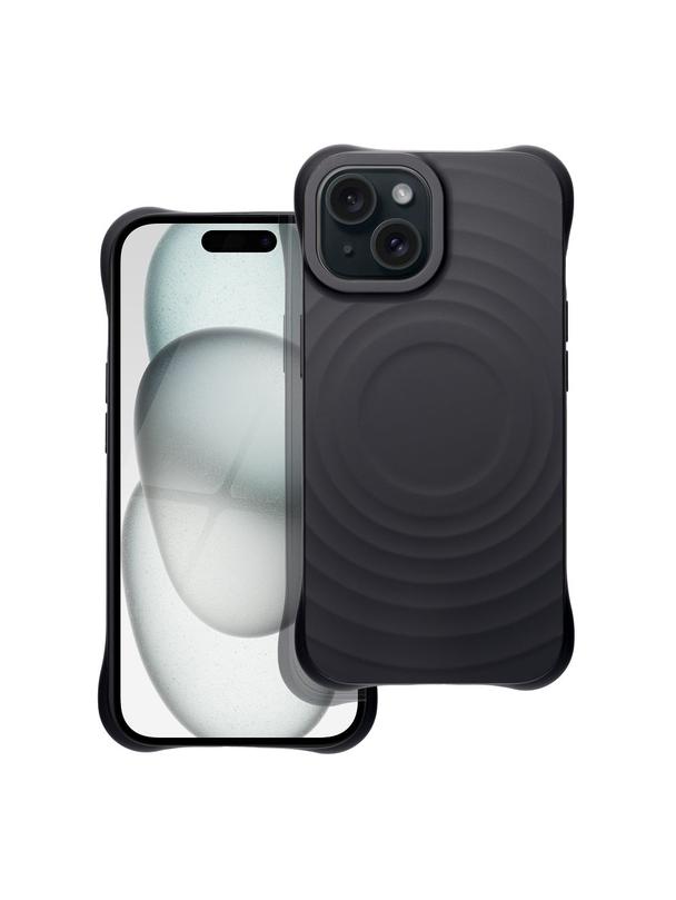 Silicone Zephyr Mag Cover kompatybilny z MagSafe do IPHONE 15 czarny
