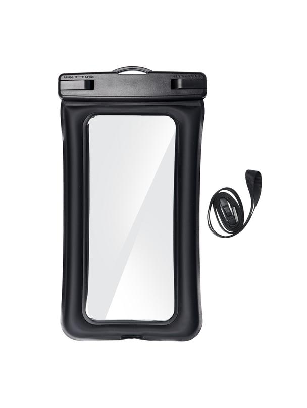 Etui na telefon uniwersalne wodoodporne z plastikowym zamknięciem AIRBAG czarne