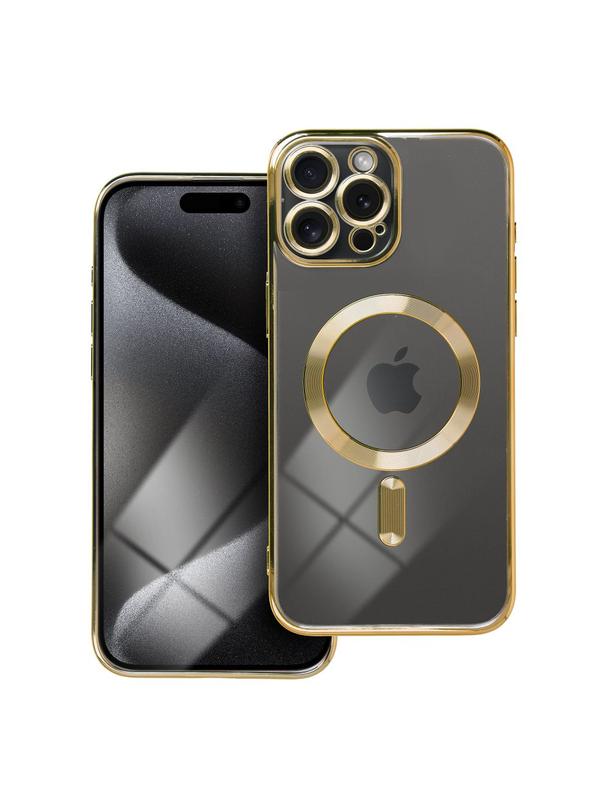 Futerał ELECTRO MAG COVER kompatybilny z MagSafe do IPHONE 15 Pro Max złoty