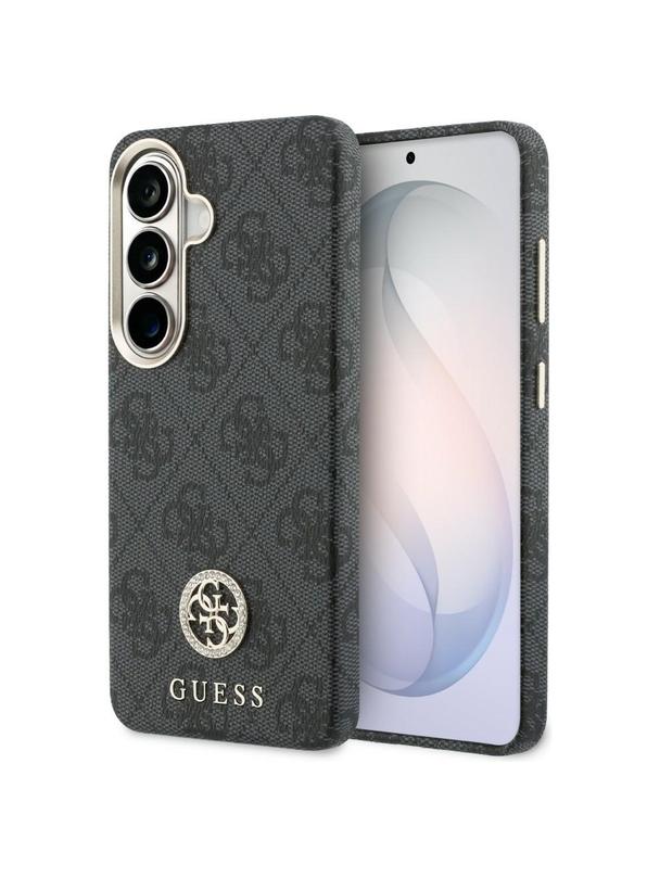 GUESS futerał do SAMSUNG S26 GUHMS26SP4GRMDEK (4G Rhinestone Round Logo MagSafe) czarny