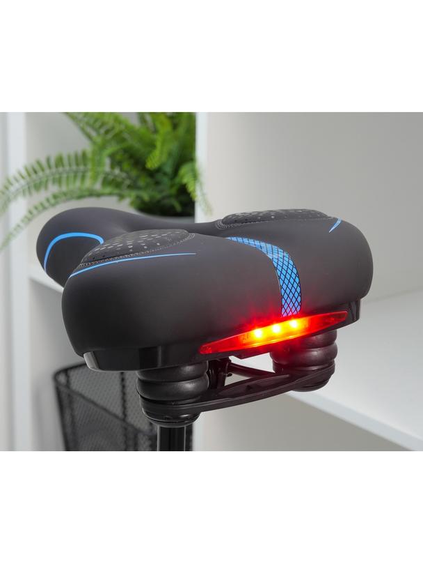 Siodełko rowerowe z wbudowaną lampką LED FSBSD-232-1 czarne