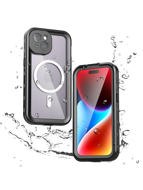 Futerał wodoodporny SHELLBOX DOT kompatybilny z MagSafe do IPHONE 15 czarny