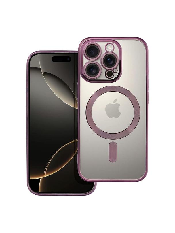 Futerał ELECTRO MAG COVER kompatybilny z MagSafe do IPHONE 16 Pro fioletowy