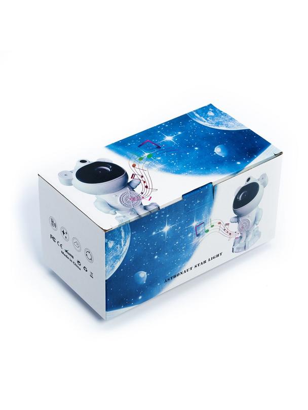 Projektor gwiazd astronauta z głośnikiem bluetooth X2501 biały