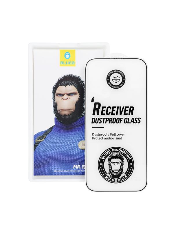 Szkło Hartowane 5D Mr. Monkey Glass - Apple iPhone 16 Pro czarny (Strong Dustproof)