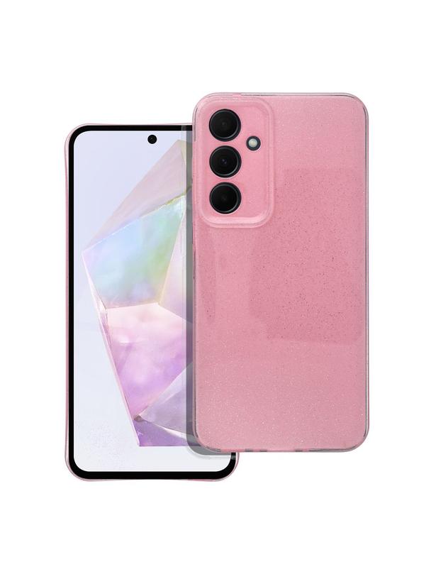 Futerał CLEAR CASE 2 mm BLINK do SAMSUNG A35 5G różowy