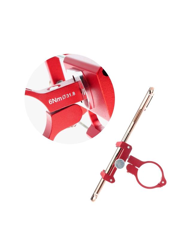 GUB uchwyt rowerowy na kierownicę G85 Aluminium czerwony