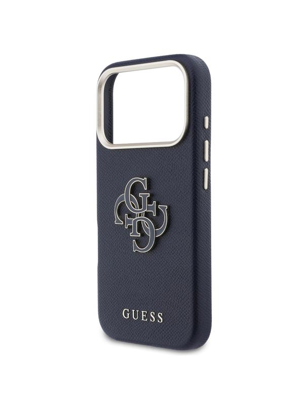 GUESS futerał do IPHONE 17 Pro Max GUHCP17X5PS4RGGB (PU FW Resin Logo) niebieski