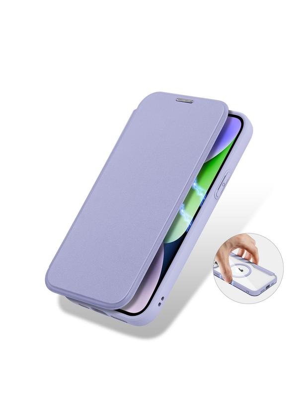 DUX DUCIS kabura SKIN X PRO kompatybilna z MagSafe do IPHONE 15 Plus fioletowa