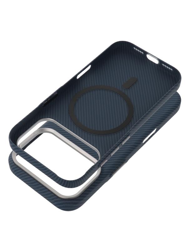 Futerał do iPhone 17 PRO MAX Kevlar zgodny z MagSafe niebieski