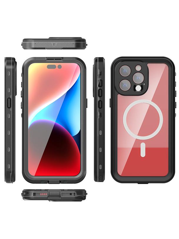 Futerał wodoodporny SHELLBOX DOT kompatybilny z MagSafe do IPHONE 15 Pro Max czarny