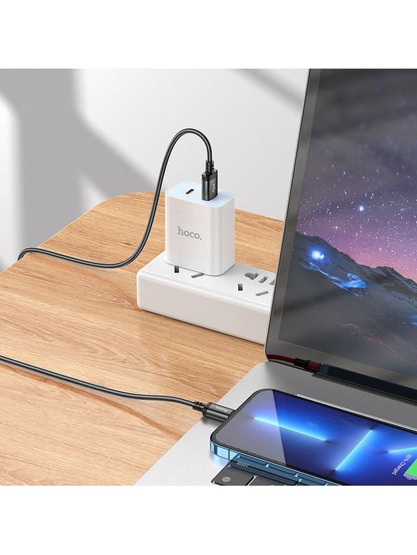 Kabel USB A do Lightning Hoco 2,4A 2 m X89 czarny