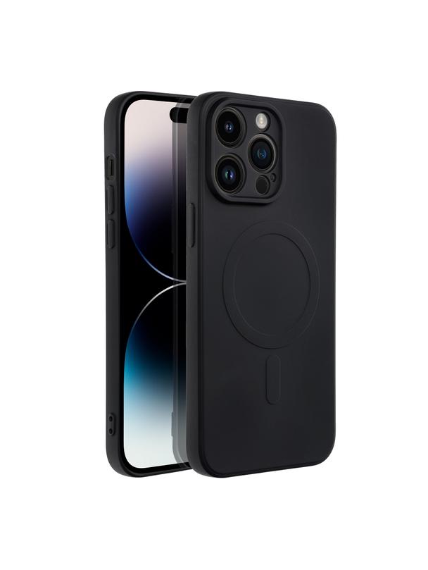 Futerał SILICONE MAG COVER kompatybilny z MagSafe do IPHONE 14 Pro Max czarny