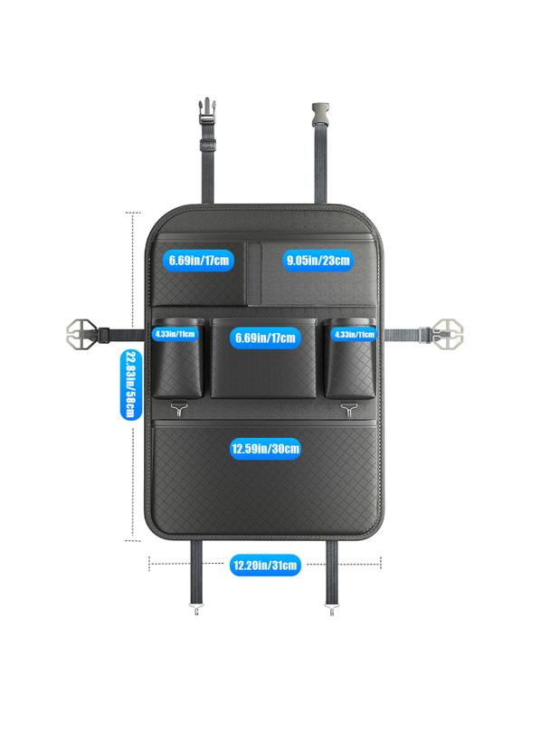 Organizer samochodowy na fotele przednie z przegródkami NAPPA czarny