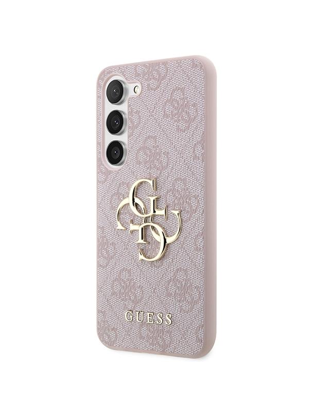 GUESS futerał do SAMSUNG S24 GUHCS24S4GMGPI (Leather 4G Metal Logo) różowy