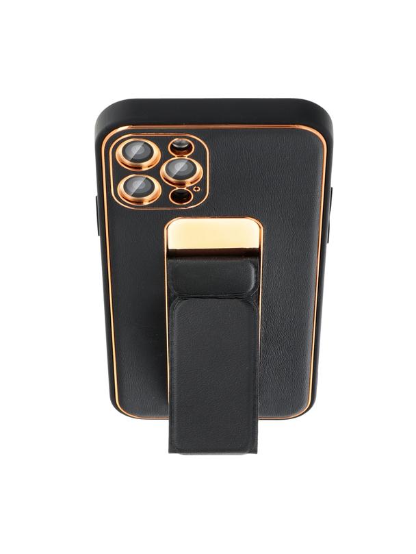 Futerał LEATHER CASE KICKSTAND do SAMSUNG A25 5G czarny