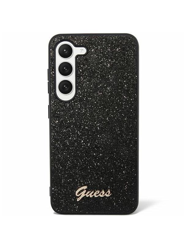 GUESS futerał do SAMSUNG S24 GUHCS24SHGGSHK (Glitter Script) czarny