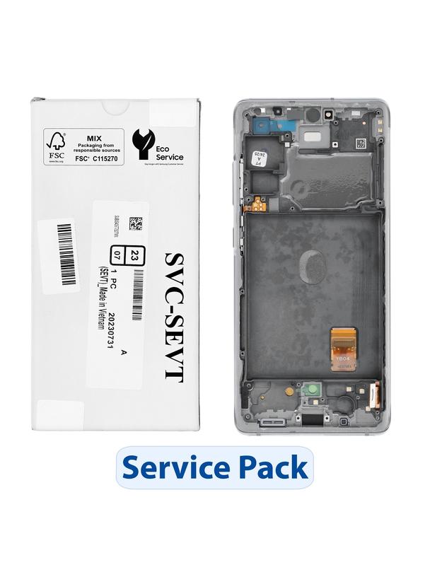 ServicePack Wyświetlacz LCD SAMSUNG S20 FE 4G/5G G780F/G781F 
GH82-31329B White