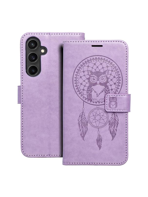 Kabura MEZZO Book do SAMSUNG S23 FE łapacz snów fioletowy