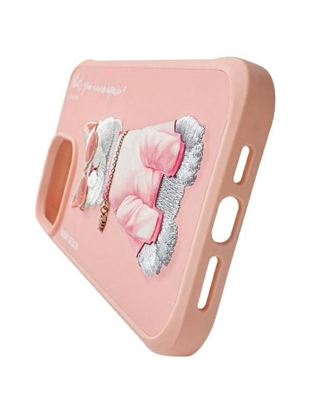 NIMMY futerał GLASSES COOL CAT do IPHONE 15 Pro różowy