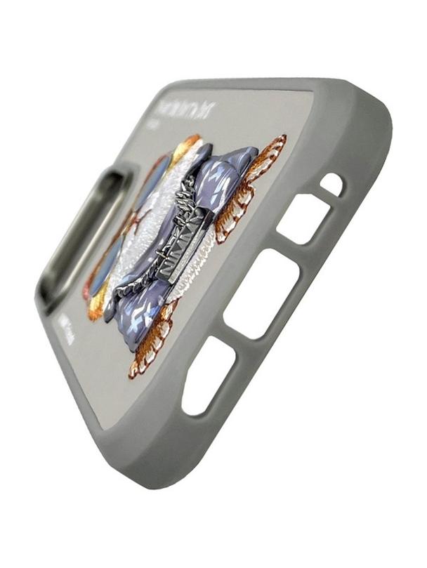 NIMMY futerał GLASSES COOL CAT do IPHONE 16 Pro Max szary