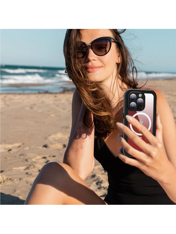 Futerał wodoodporny SHELLBOX DOT kompatybilny z MagSafe do IPHONE 15 Pro czarny