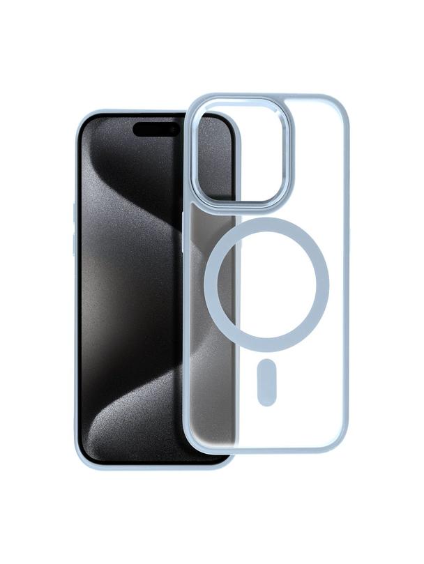 Futerał MATTE MAG COVER kompatybilny z MagSafe do IPHONE 15 Pro niebieski