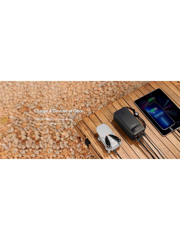 Powerbank Veger Tank Lite (W5001) PD QC3.0 5A 22,5W  50000 mAh czarny