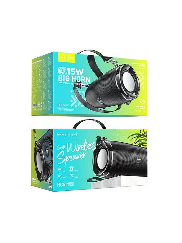 Głośnik bluetooth 2 x 15W 4h Hoco HC5 czarny