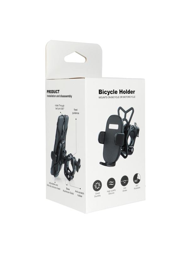 Uchwyt rowerowy PREMIUM zaciskowy na kierownicę H6-MB01 czarny