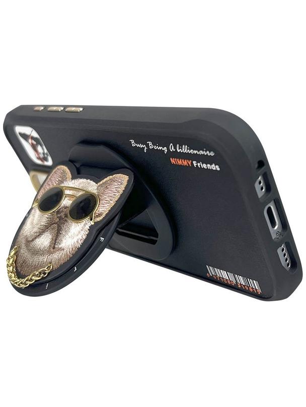 NIMMY futerał GLASSES COOL DOG kompatybilny z MagSafe do IPHONE 16 Pro Max czarny