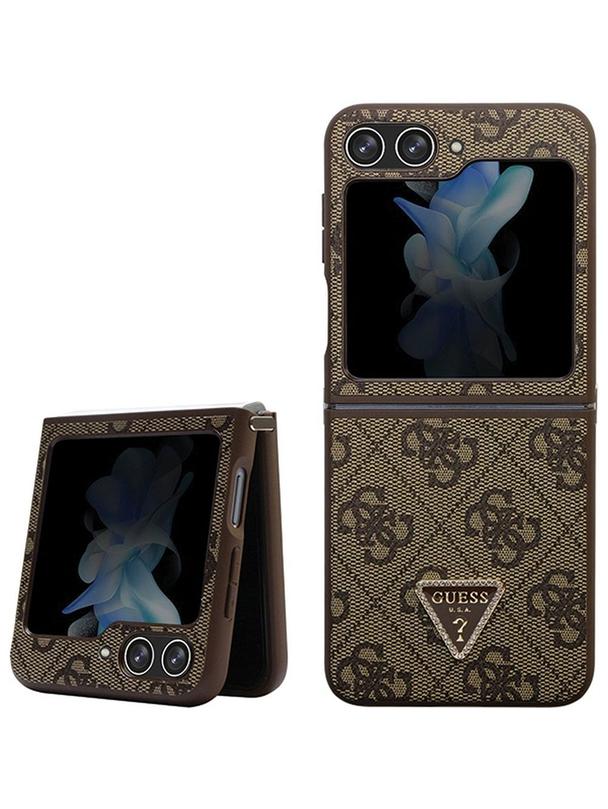 GUESS futerał do SAMSUNG Z Flip 5 GUHCZF5P4TDPW (4G Triangle Strass) brązowy