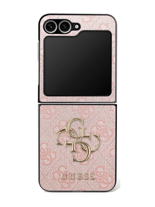 GUESS futerał do SAMSUNG Z Flip7 GUHCZF74GMGPI (PU Leather 4G Metal Logo) różowy