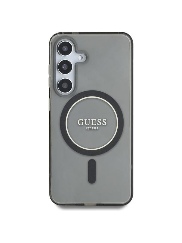 GUESS futerał do SAMSUNG S25 GUHMS25SHFGEREK (Magnetic IML Glitter Circle) czarny