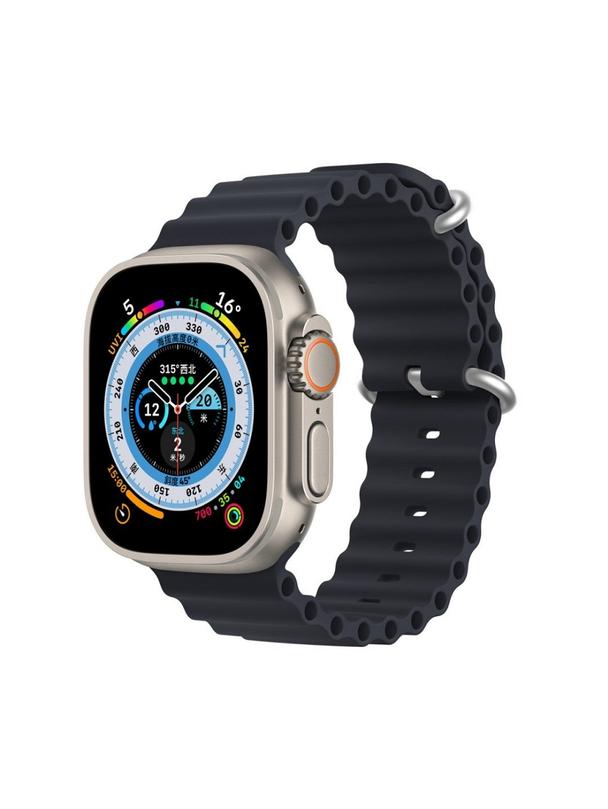 DUX DUCIS pasek OCEAN WAVE silikonowy do Apple Watch 38 / 40 / 41 mm grafitowy