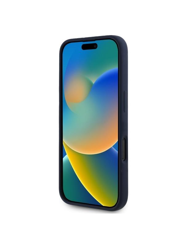 RED BULL futerał do IPHONE 16 kompatybilny z MagSafe RBHMP16S24SIILVR (Silicone red Ring) navy