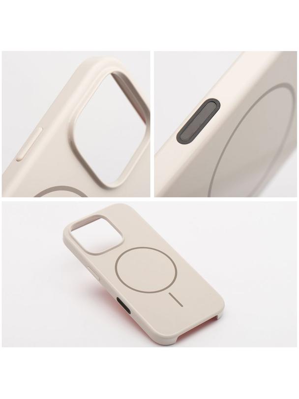 Glossy Mag Cover kompatybilny z MagSafe pasuje do IPHONE 16 PLUS biały