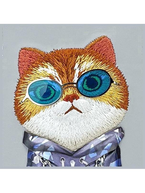 NIMMY futerał GLASSES COOL CAT do IPHONE 15 szary