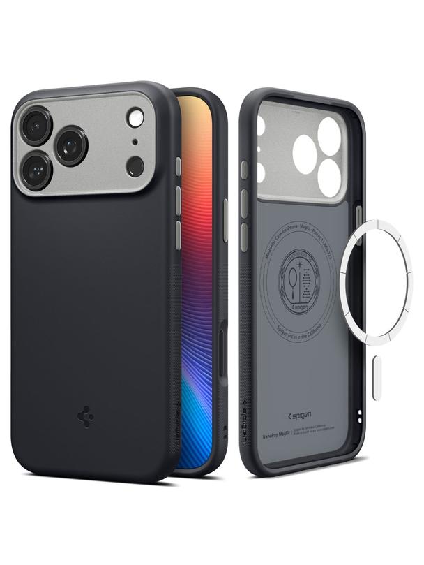SPIGEN futerał NANO POP MAG kompatybilny z MagSafe do IPHONE 17 Pro black sesame