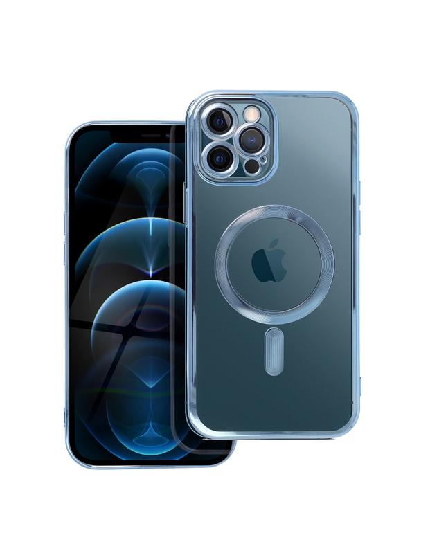 Futerał ELECTRO MAG COVER kompatybilny z MagSafe do IPHONE 12 Pro Max niebieski