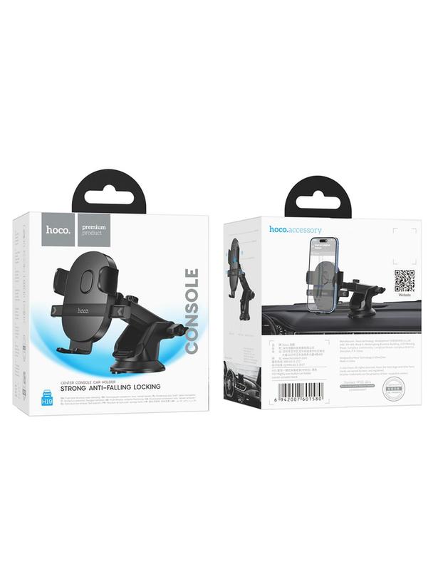 Uchwyt na telefon do samochodu uniwersalny Hoco do szyby / deski H19 czarny