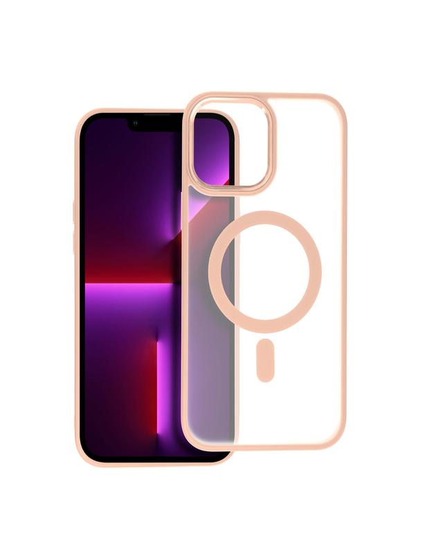 Futerał MATTE MAG COVER kompatybilny z MagSafe do IPHONE 13 Pro Max różowy