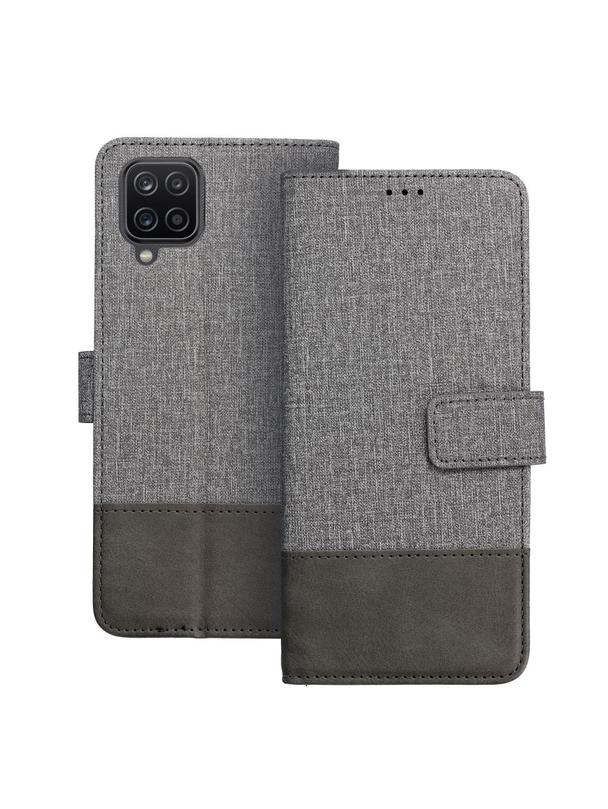 Kabura GOMMA Book do SAMSUNG A12 / M12 szary