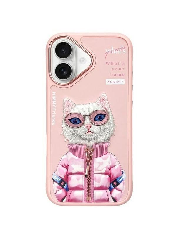 NIMMY futerał COOL&CUTE 2.0 Cat do IPHONE 16 różowy
