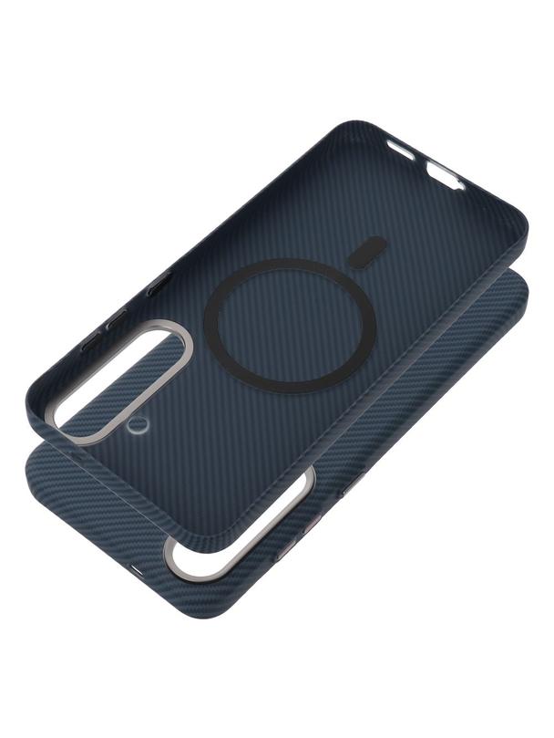 Futerał KEVLAR kompatybilny z MagSafe do SAMSUNG S26 Ultra niebieski
