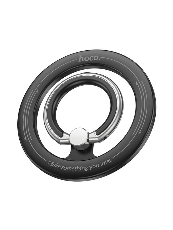 Uchwyt na telefon na palec Hoco magnetyczny Ring GH1 czarny