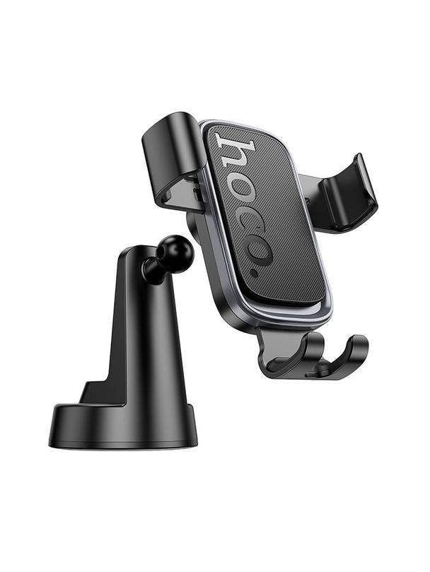 Uchwyt na telefon do samochodu grawitacyjny Hoco do deski H81 czarno szary